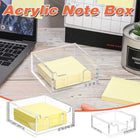 4 Inch Sticky Note Holder Clear Sticky Note Box Home Office Hotel Organization