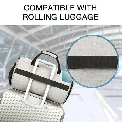 Gym Duffel Bags 30L Canvas Travel Bag Waterproof Fitness Shoes Compartment Shoe - Aimall