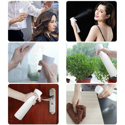 300ml Continuous Spray Bottle Ultra Fine Mist Dispenser Sanitizer Salon - Aimall