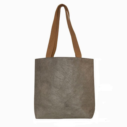 Waterproof Paper Tote Bag Large Capacity Lightweight Durable Fashionable Carry