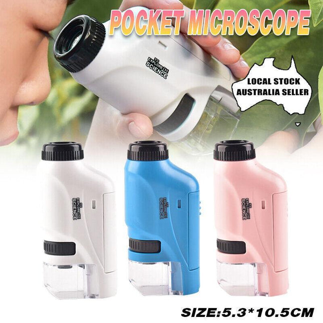 Pocket Microscope Science Toys Educational Microscope Kit for Kids Portable TM - Aimall