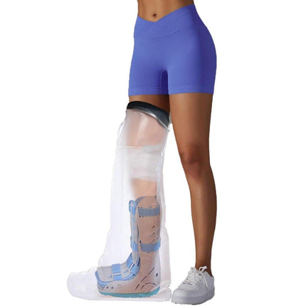 Waterproof Leg Cover for Shower Reusable Protection Sleeve for Calf and Foot