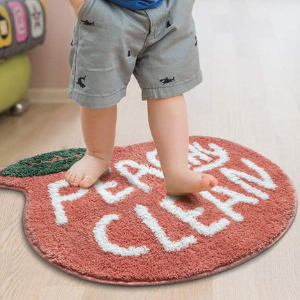 Cute Fruit Bathroom Mat Anti Slip Floor Carpet for Doorway Toilet Soft Bath Rug