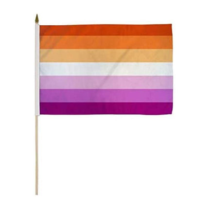 150x90CM Sunset Lesbian Flag LGBT Rainbow Pride Mardi Gras Party Heavy Duty New - Aimall