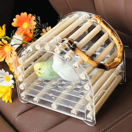 Portable Bird Carrier Bag Bird TravelCage Lightweight Cage For Parrot Ornamental