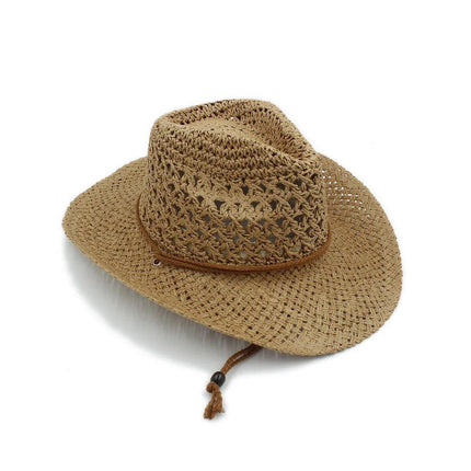 Summer Straw Beach Hat Outdoor Western Sun Hat Youth Sunscreen UV Protection
