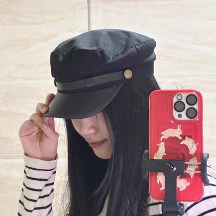 Womens Beret Cap Duckbill Newsboy Hat Casual Octagonal Hat Fashion Vintage