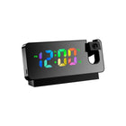 LED Digital Smart Alarm Clock Projection Temperature Time Projector LCD Display - Aimall