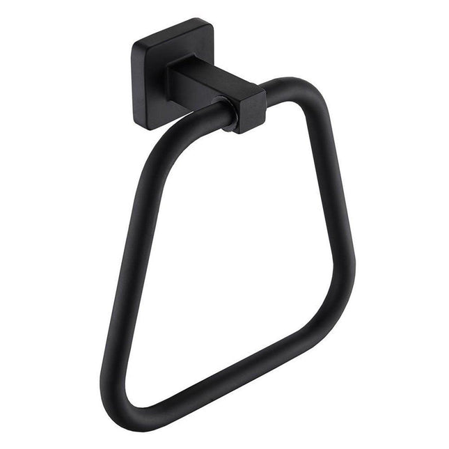 Towel Ring Rectangular Towel Rack Wall Mount Towel Hanging Ring for Bathroom