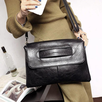 Large Capacity Shoulder Bag for Women Simple Crossbody Handbag Clutch Envelope Bag