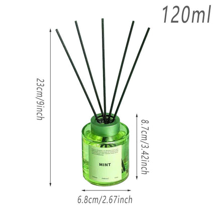 5X 120ml Fireless Rattan Aromatherapy Essential Oil Reed Diffuser Set
