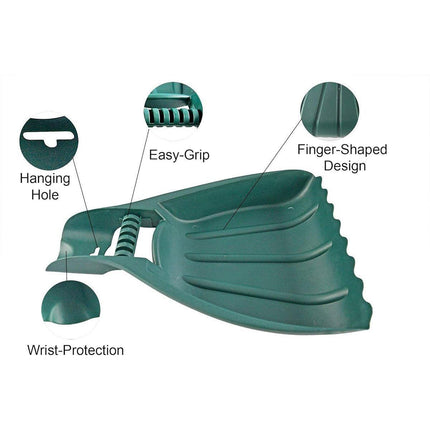 1pc Outdoor Garden Rake Lightweight Plastic Portable Tool for Easy Leaf Cleaning