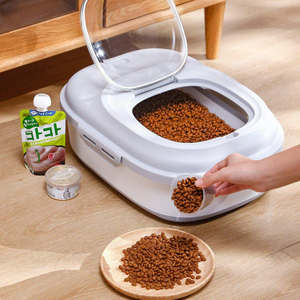 Folding Rice Flour Grain Bucket Moisture Insect Proof Large Storage Pet Dog - Aimall