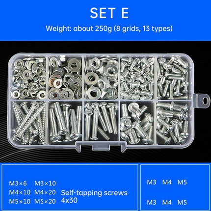 Household Self-tapping Screw Nut Gasket Box Set Multi-purpose Screw Assortment