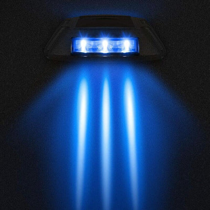 Waterproof Solar LED Powered Road Step Light Dock Light for Outdoor Driveway Dec - Aimall