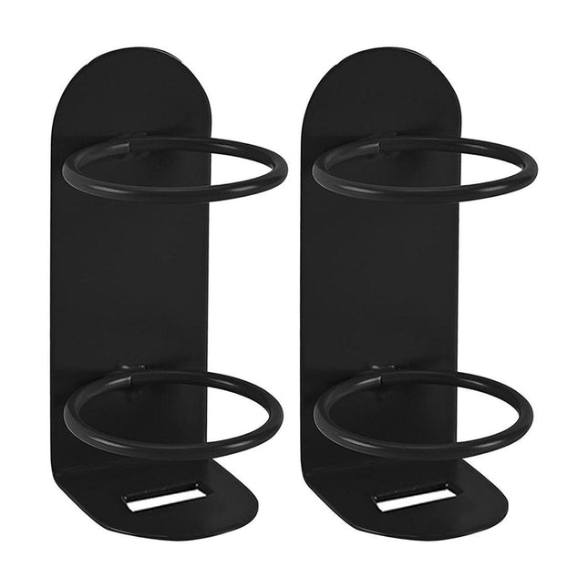 2pcs Iron Wall Mounted Toothbrush Holder No Punch Bathroom Storage Shelf Rack