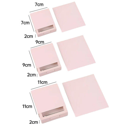 50pcs Coloured Cardboard Covers for Storage Boxes Jewelry Packaging Organizer