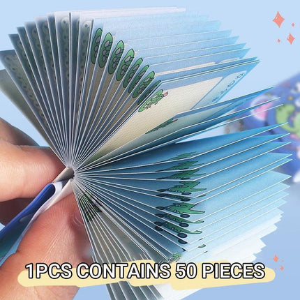 Kids Hand Book Planner Notebook Mini Organizer with Postcards Children Gift Idea RANDOM DELIVERY - Aimall