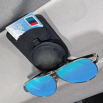 Car Vehicle Accessory Sun Visor Sunglasses Eye Glasses Card Pen Holder Clip - Aimall