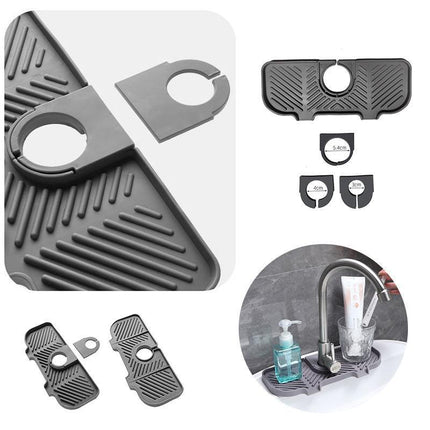 Kitchen Faucet Storage Rack Holder Soap Sponges Caddy Organizer Sink Basket Rack - Aimall