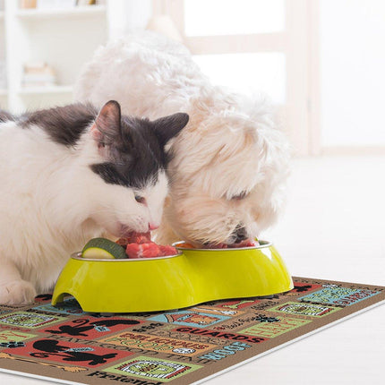 Waterproof Pet Floor Mat Carpet For Dog Cage Feeding Area Anti Slip Washable