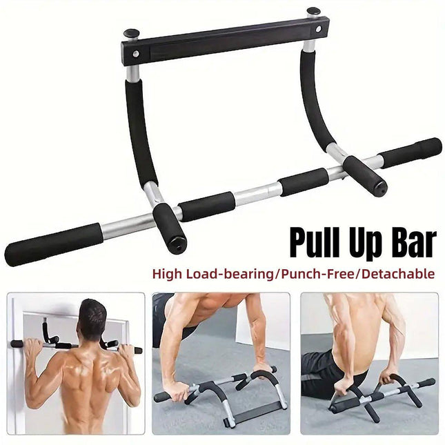 Adjustable Doorway Pull-Up Bar No Drill Home Fitness Equipment Indoor Workout