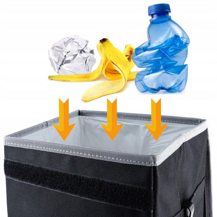Hanging Car Storage Box Multifunctional Car Rubbish Bin Organizer for Vehicle