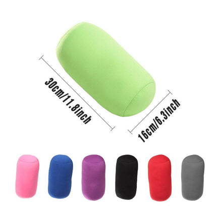 Solid Color Cylindrical Foam Particle Pillow Multi-Functional Neck Waist Support