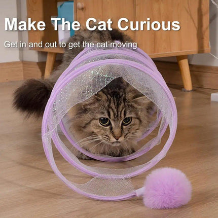 Cat Toy Bundle Tunnel Teaser Stick Feather Mouse Balls Kitten Play Supplies