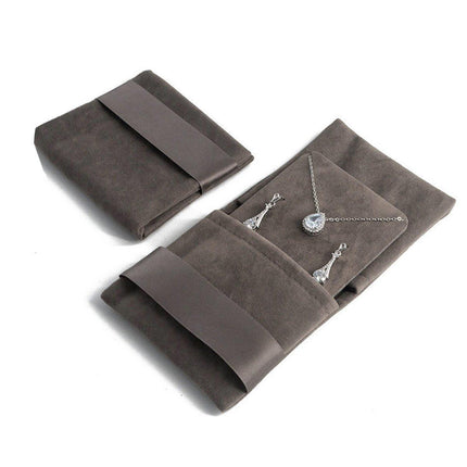 5pcs Flannel Jewellery Bags Drawstring Pouches for Storing Jewellery Accessories