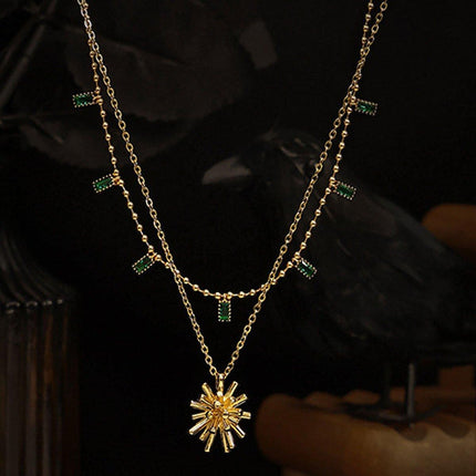 Chic Floral Pendant Necklace for Women Fashion Jewelry Perfect for Any Occasion