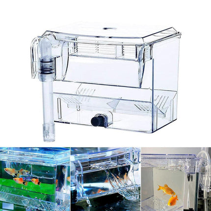 Outboard Isolation Breeding Box Guppy Hatch Feeding Pneumatic Electric Fish Tank
