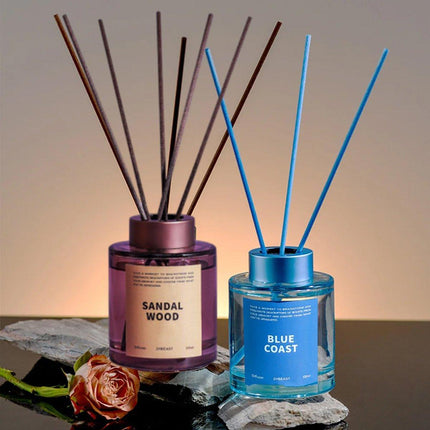 5X 120ml Fireless Rattan Aromatherapy Essential Oil Reed Diffuser Set