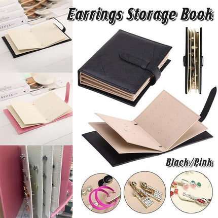 Large Capacity Jewelry Storage Book for Earrings Home Organizer Small Size Box