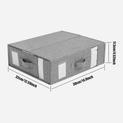 Fabric Storage Box Set Bedding Organizer Closet Blanket Quilt Storage Containers