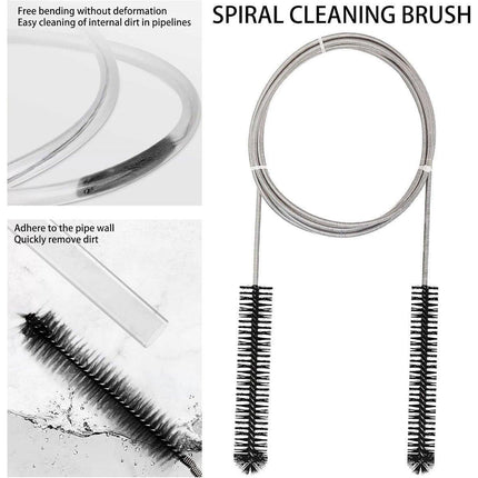 Double-headed Tube Cleaning Brush Hose Cleaner Supplies Fits 19mm/15mm Dia Tube