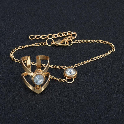 Geometric Hollow Arrow Ring Bracelet Integrated Creative Finger Chain Set Chain - Aimall