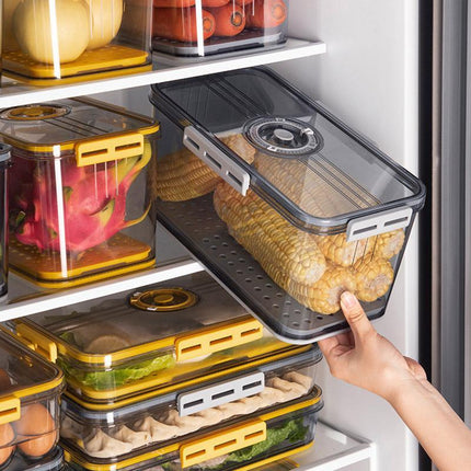 Large Refrigerator Fresh Keeping Box Sealed Kitchen Storage Transparent Box
