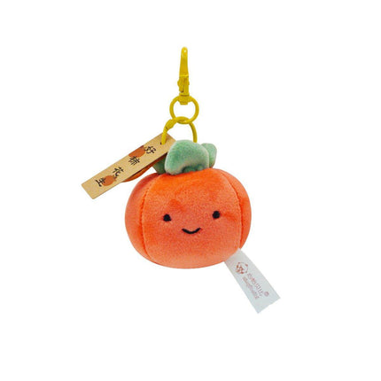 Smile Fruit Vegetable Plush Toys Doll Pendant Keychain Key Ring Bag Decor Kids - Aimall