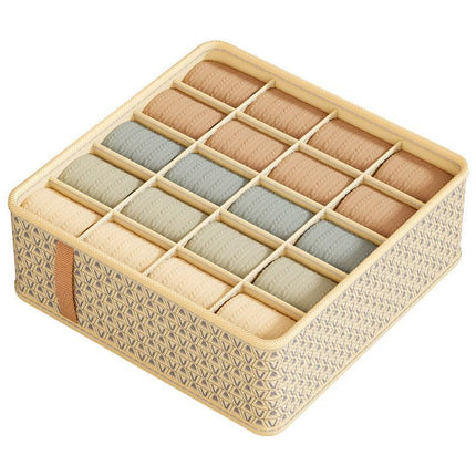 3pcs Underwear Socks Storage Box Wardrobe Organiser Compartmentalised Container