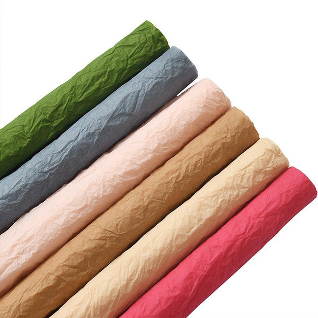10pcs Pleated Chennai Flower Packaging Bouquet Hand Kneading Paper Craft