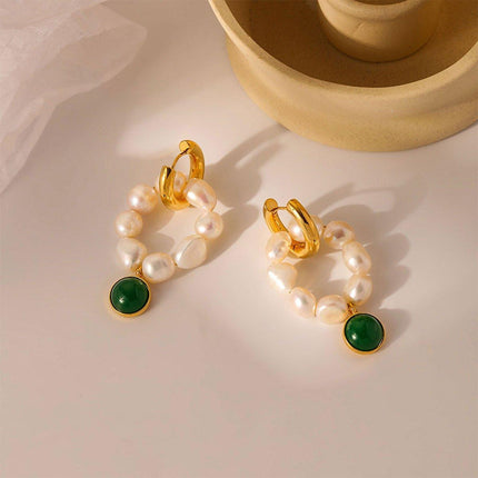 Elegant Vintage Pearl Earrings Women Classic Jewelry Fashion Accessories