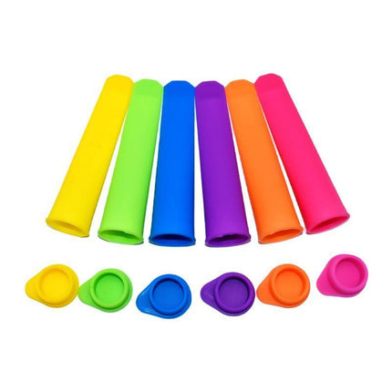 8PCS Silicone Ice Block Moulds/Ice Cream Molds/Icy Pole Jelly Pop Popsicle Maker - Aimall