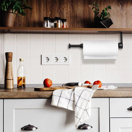 Stainless Steel Kitchen Paper Towel Holder Napkin Cling Film Organizer Rack