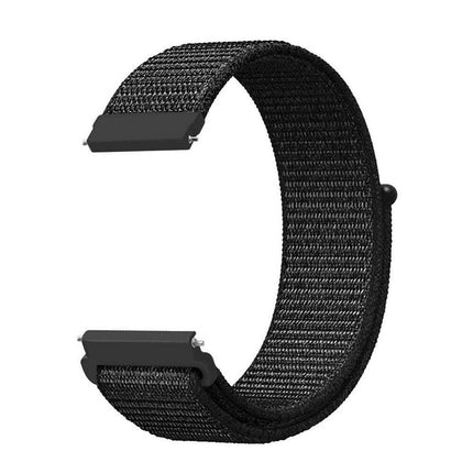 20mm Nylon Braided Sport Loop Velcro Watch Band Strap Compatible Replacement