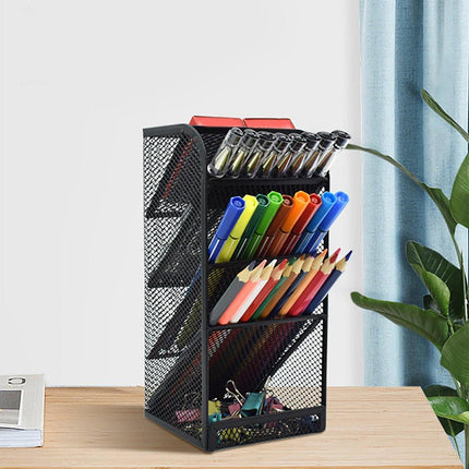 Multifunctional Slanting Pen Holder Desk Organiser Pen Holder Stationery Storage