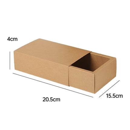 Kraft Paper Drawer Box Packaging Gift Storage Organiser Small Kraft Boxes