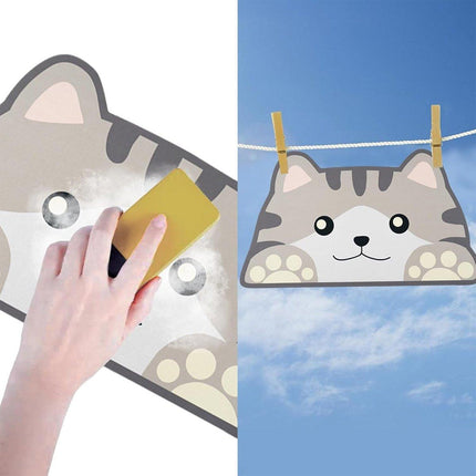 Cartoon Pet Diatomite Floor Mat Non Slip Cat and Dog Feeding Mat for Food Water