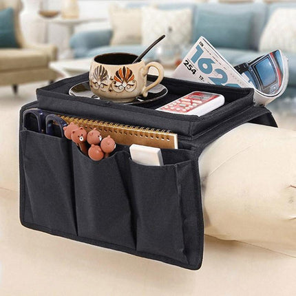 6 Pocket Couch Organizer Remote Storage Holder Sofa Chair Arm Control Rest bag - Aimall