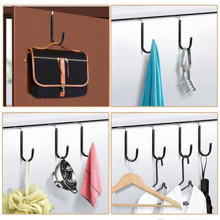10PCS Adjustable Over the Door Hanger Hooks Organizer for Front and Back Doors